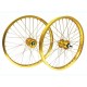 Old School BMX Front and Rear Araya Type 20" Wheel Set Gold by Old School BMX