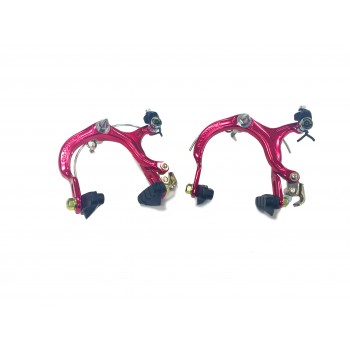 Old School BMX Red Nippon 883 brake callipers front and rear by Dia Compe