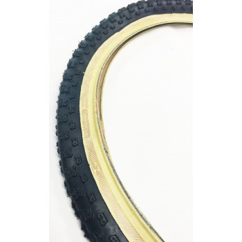 Old School BMX 20 x 1 3/8  skin wall Comp 3 Tyres Black by kenda