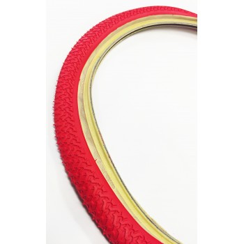 Old School BMX 20 x 1.75 skin wall Freestyle Tyres Red by kenda