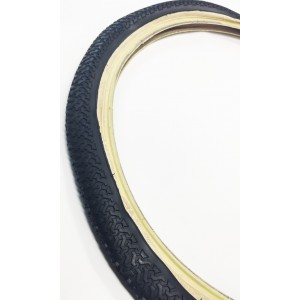 Old School BMX 20 x 1.75 Skin Wall Freestyle Tyres Black by Kenda