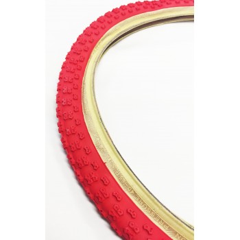 Old School BMX 20 x 1.75 Skin Wall Comp 3 Tyre Red by Kenda
