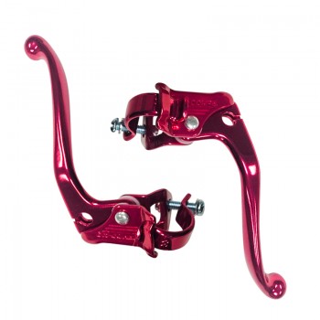 Old School BMX MX132 45° Pre Bent Levers Pair Red by Dia Compe