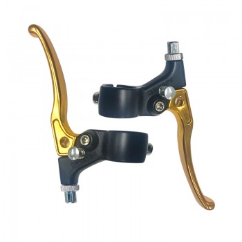 Old School BMX TECH 5 MX183 Brake Levers Locking Gold by Dia Compe