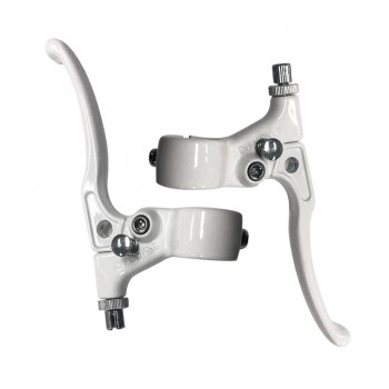 Old School BMX TECH 5 MX183 Brake Levers Locking White by Dia Compe
