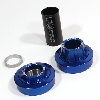 Old School BMX Hop Up Kit Sealed Bearing Bottom Bracket Mid School Blue 22mm USA By Profile