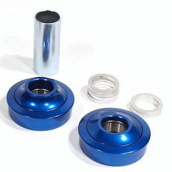 Old School BMX Hop Up Kit Sealed Bearing Bottom Bracket Mid School Blue 19mm USA By Profile