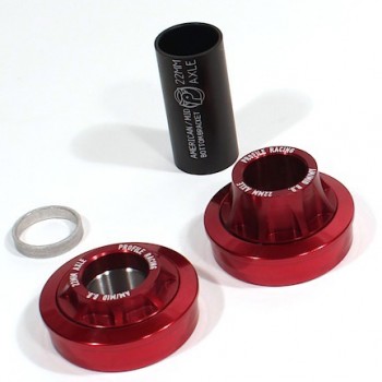 Old School BMX Hop Up Kit Sealed Bearing Bottom Bracket Mid School Red 22mm USA By Profile