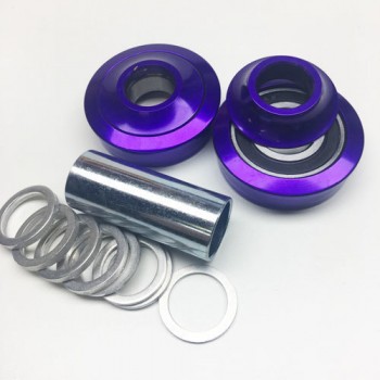 Old School BMX Hop Up Kit Sealed Bearing Bottom Bracket Mid School Purple 19mm USA By Profile