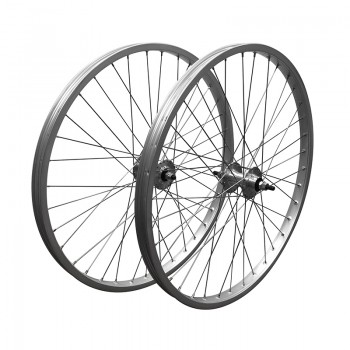 Old School BMX Araya Classic Retro 26" Wheel Set Silver