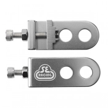 Old School BMX Lockit Chain Tensioners 3/8" Axle Alloy Silver by SE