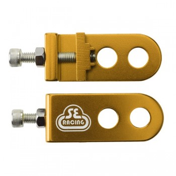 Old School BMX Lockit Chain Tensioners 3/8" Axle Alloy Gold by SE
