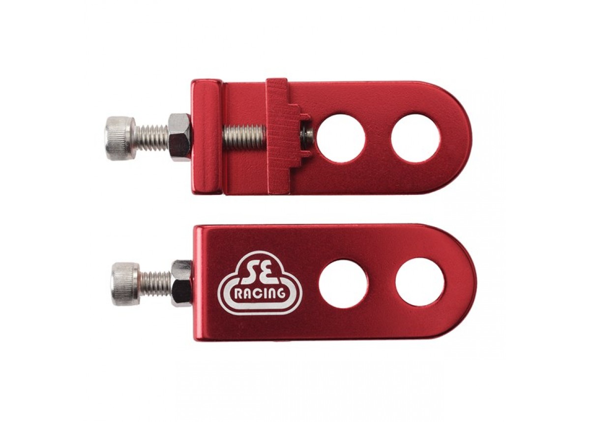 Old School BMX Lockit Chain Tensioners 3/8" Axle Alloy Red by SE Old School BMX Lockit Chain Tensioners 3/8" Axle Alloy Red by SE