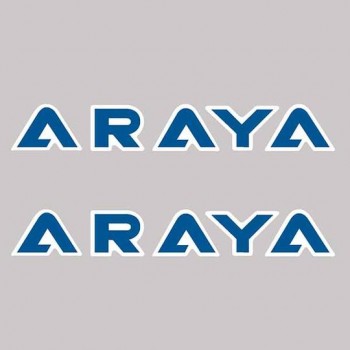 Old School BMX Araya LETTERS Rim Decals X2