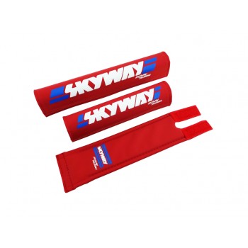 Old School BMX Frame Pad set Red by Skyway