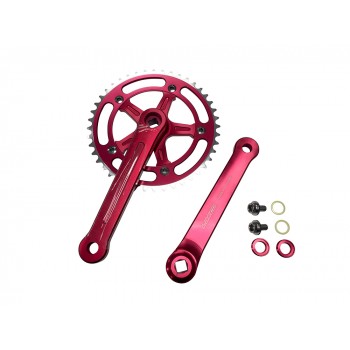 Old School BMX 3 Piece Crank Red by Old School BMX