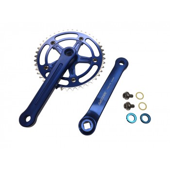 Old School BMX 3 Piece Crank Blue by Old School BMX