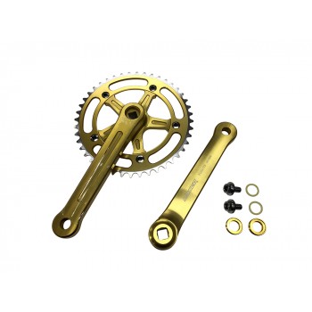 Old School BMX 3 Piece Crank Gold by Old School BMX