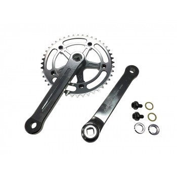 Old School BMX 3 Piece Crank Silver by Old School BMX