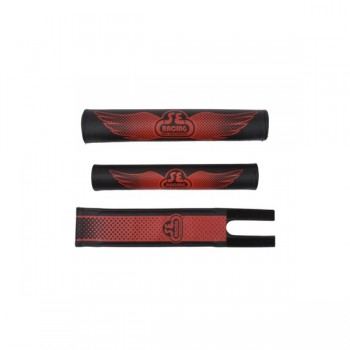 Old School BMX Racing Wing Pad Set Fade Black/Red by SE Bikes
