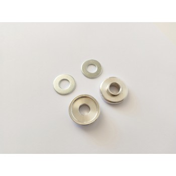 Old School BMX 14/10 Conversion Washers Silver by Sidekick