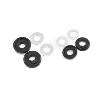 Old School BMX 3/8 Drop Out Savers Front and Rear Black by Sidekick