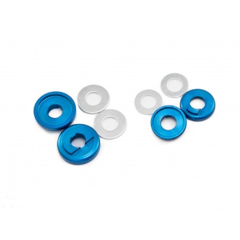 Old School BMX 3/8 Drop Out Savers Front and Rear Blue by Sidekick