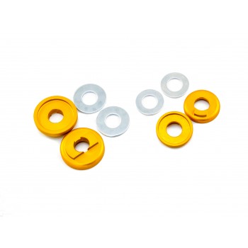 Old School BMX 3/8 Drop Out Savers Front and Rear Gold by Sidekick