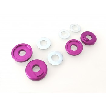 Old School BMX 3/8 Drop Out Savers Front and Rear Purple by Sidekick