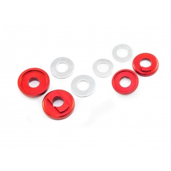 Old School BMX 3/8 Drop Out Savers Front and Rear Red by Sidekick