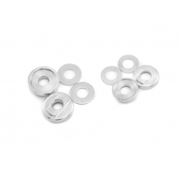 Old School BMX 3/8 Drop Out Savers Front and Rear Silver by Sidekick