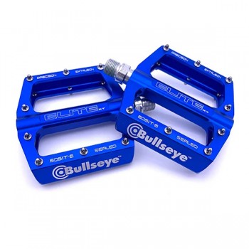 Old School BMX Bullseye Elite XT Pedals Blue
