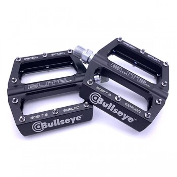 Old School BMX Bullseye Elite XT Pedals Black