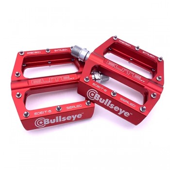 Old School BMX Bullseye Elite XT Pedals Red