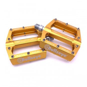 Old School BMX Bullseye Elite XT Pedals Gold