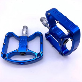 Old School BMX Bullseye Elite Platform Pedals Blue