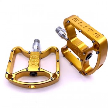 Old School BMX Bullseye Elite Platform Pedals Gold
