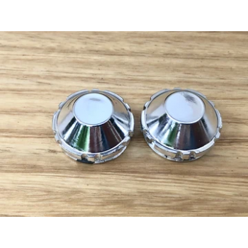 Old School BMX Lightning FMX/LMX Pedals Caps Chrome by KKT