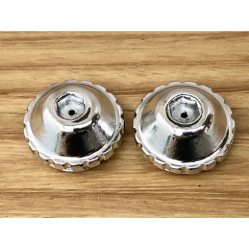 Old School BMX Footjaws / Surefoot / MP-131/ DB Pedal Caps Chrome by MKS