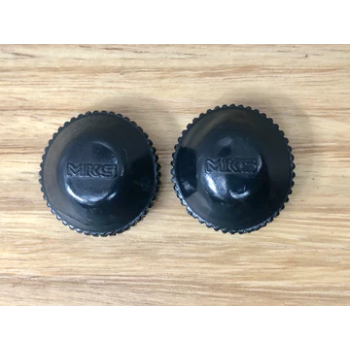BMX New School Domed Pedal Caps Black by MKS
