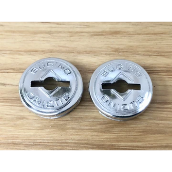 Old School BMX Crank Caps Chrome by Sugino