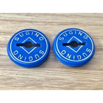 Old School BMX Crank Caps Blue by Sugino