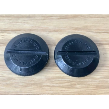 Old School BMX Big Slot Crank Caps Black by Shimano