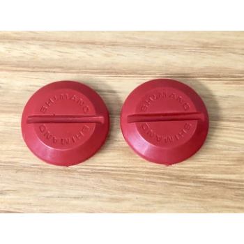 Old School BMX Big Slot Crank Caps Red by Shimano