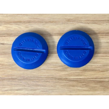 Old School BMX Big Slot Crank Caps Blue by Shimano