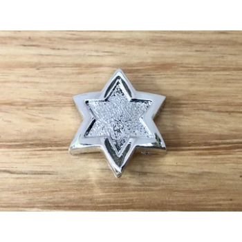 Old School BMX Star No Pin Head badge Chrome by Malvern Star