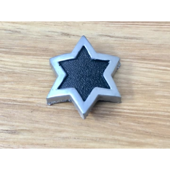 Old School BMX Star 1 Pin Head badge Black/Silver Border by Malvern Star