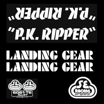 Old School BMX "PK Ripper" Sticker Set White by SE