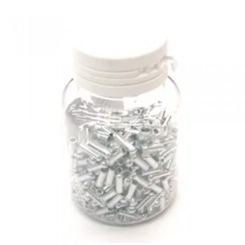 Old School BMX Anodized Inner Cable End Cap Crimps Silver 500 Pack by Old School BMX