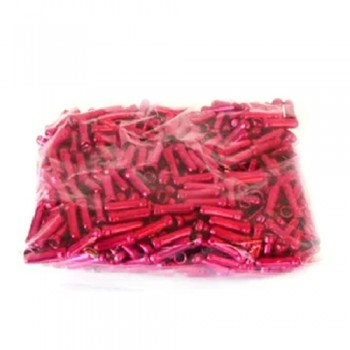 Old School BMX Anodized Inner Cable End Cap Crimps Red 50 Pack by Old School BMX